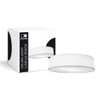 D'Lite Taklampe Lunelle 50cm Tekstil Hvit | Egnet for 3x E27 