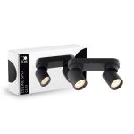 D'Lite Tak Spot Clio Svart Vippbar| Egnet for 2x GU10