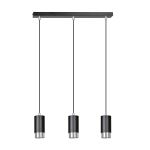 Emibig Pendel Lampe Fumiko Stål Svart | Egnet for 3x GU10 - Max 10W