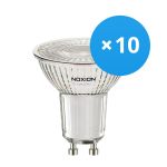 Fordelspakning 10x Noxion LED spot GU10 PAR16 3W 230lm 36D - 830 varm hvit | dimbar - erstatter 35W