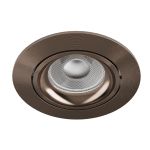 Noxion Innfelt Spot Vision MR16 Vippbar Skinnende Bronze | 82mm - Utskjæring 69mm - IP20 - Inkl. GU10 Sokkel
