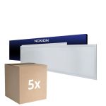 Fordelspakning 5x Noxion LED Panel Delta Value V5 28W 3920lm - 830-840 CCT | 120x30cm - UGR<22 - Backlit