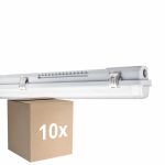 Fordelspakning 10x Ledvance LED Fuktighetstett Armatur MT Gen 3 IP65 | Egnet for 1x60cm LED Lysrør