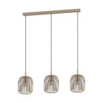 Eglo Pendel Lampe Romazzina Stål Slipt | IP20 - Egnet for 3x E27 