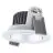 Ledvance LED spot Adjust Aluminium sølv 8W 680lm 36D - 930 varm hvit | Utskjæring 68mm - IP20 - beste fargegjengivelse - dimbar