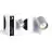 D'Lite Veggbelysning Prisma Metall Sølv | IP20 - Egnet for 1x GU10