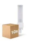 Fordelspakning 10x Ledvance Dulux-D LED 6W - 840 Kald Hvit | 2-Stift - Erstatter 13W