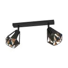 Eglo Taklampe Carlton 7 Stål Svart Kobber | IP20 - Egnet for 2x E27 